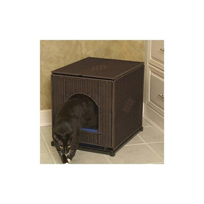Mr. Herzher's Decorative Litter Pan Cover - Dark Brown - Large
