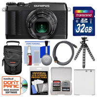 Olympus Stylus SH-1 Wi-Fi Digital Camera with 32GB Card + Case + Battery + Flex Tripod + Accessory Kit