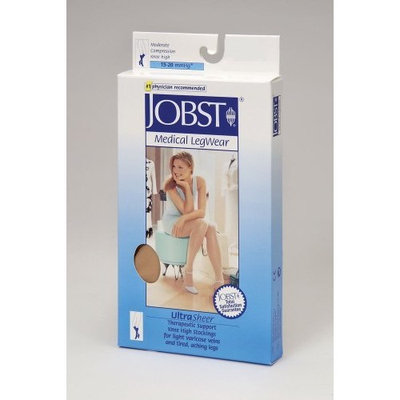 Jobst Women's Ultrasheer 15-20 mmHg Closed Toe Knee High Support Sock Size: Small, Color: Espresso