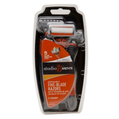 Studio 35 Men's Disposable Five-Blade Razors