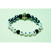 Missing Children Prevention Charm Bracelet with Phone Number (f) - Free Shipping Worldwide!!