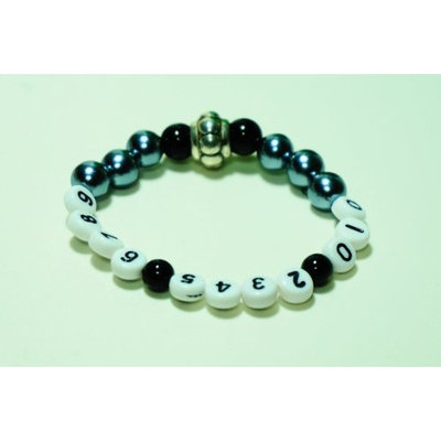 Missing Children Prevention Charm Bracelet with Phone Number (f) - Free Shipping Worldwide!!
