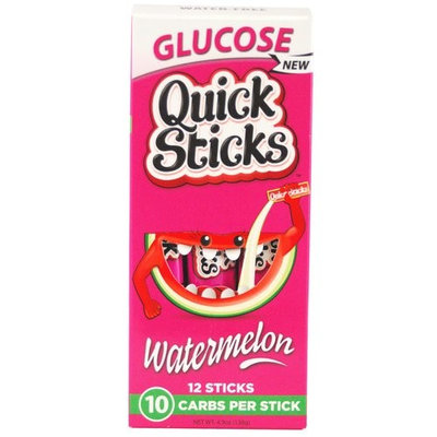 Quick Sticks Watermelon Glucose Sticks, 12 count, 4.9 oz