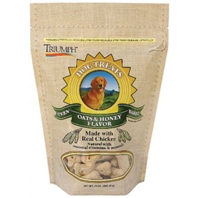 Triumph pet 00335 Oven Baked Dog Treats - Oats and Honey (Case of 8)