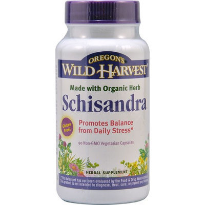 Oregon's Wild Harvest Schisandra 90 Non-GMO Vegetarian Capsules