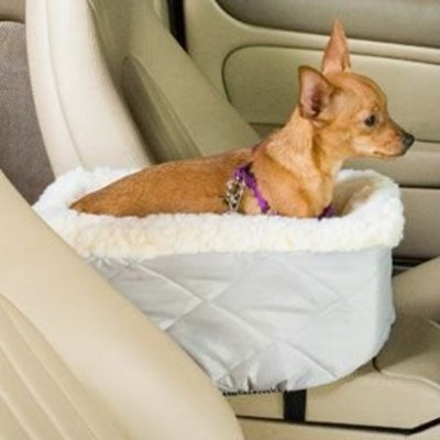 Snoozer Console Pet Car Seat Cream Fur