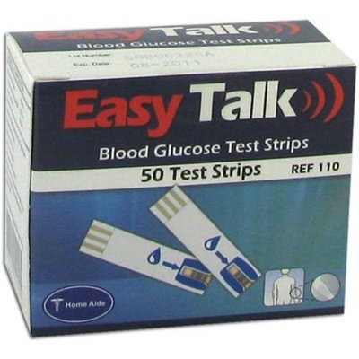 Home Aide Easy Talk Blood Glucose Test Strips - 50 ea