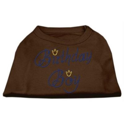 Ahi Birthday Boy Rhinestone Shirts Brown XS (8)