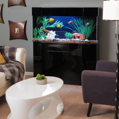 Clear-for-life Acrylic Flat-Back Hexagon Aquarium Stand