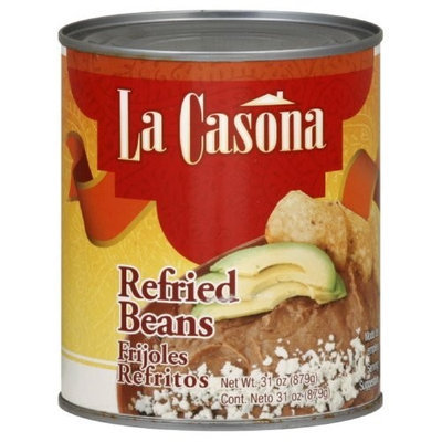 La Casona Grill La Casona Beans, Refried Pinto, 31-Ounce (Pack of 12)
