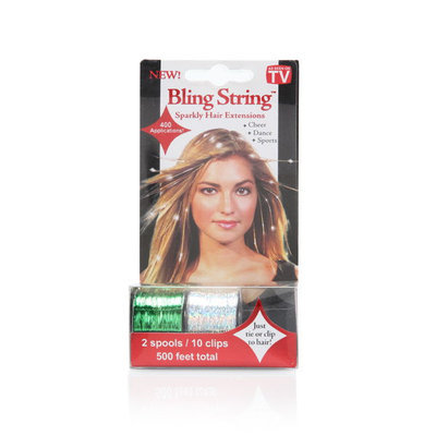 Mia Bling String - Green and Hologram Silver