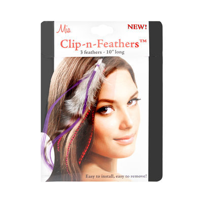 Mia Clip-In-Feathers Model No. 05308 - Purple