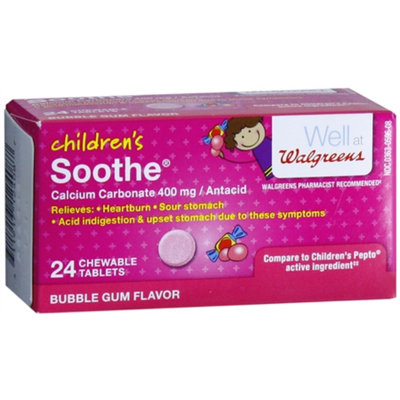 Walgreens Soothe Children'S Bubblegum Chewable Tablets