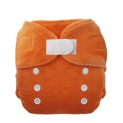 Thirsties Duo Fab Fitted Cloth Diapers, Mango, Size Two (18-40 lbs)
