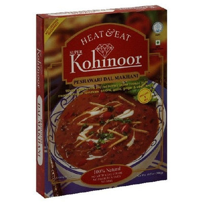 Kohinoor Heat & Eat Curries, Peshawari Dal Makhani, 10.5-Ounce Boxes (Pack of 10)
