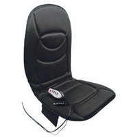 RoadPro RP1368HM 12Volt 5 Motor Heated and Massaging SeatBack Cushion Black