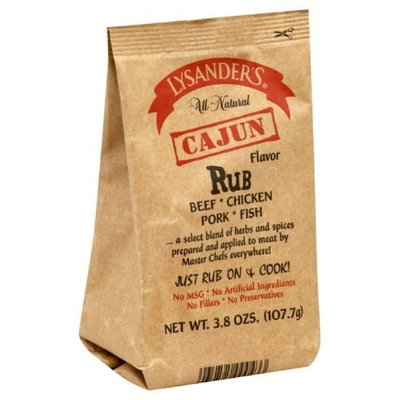 Lysander's Cajun Rub, 3.8-Ounce (Pack of 6)