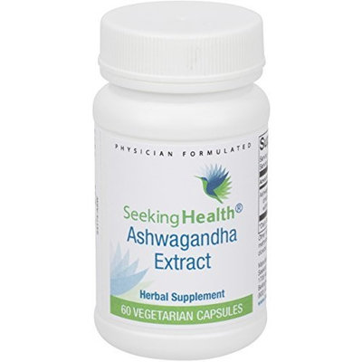Ashwagandha Extract | Stress Support | Pure, Natural Ashwagandha | Free Of Common Allergens | 60 Easy-To-Swallow Vegetarian Capsules | Seeking Health