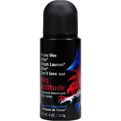 Designer Imposter Big Attitude 4oz oz Deodorant Body Spray