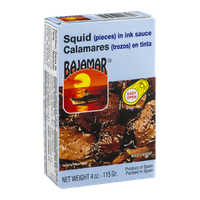 Bajamar Calamares Squid in Ink Sauce