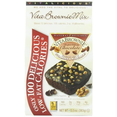 Vitalicious VitaBrownie Mix, Deep & Velvety Chocolate, 13.5-Ounce Packages (Pack of 3)