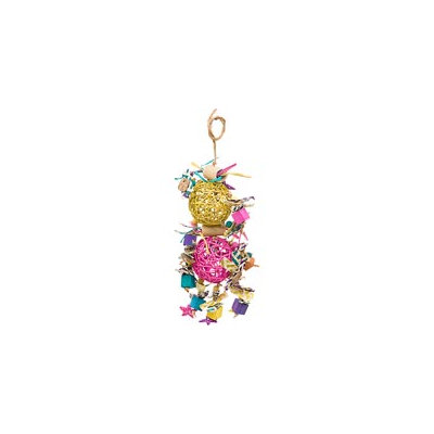 Fetch-It Pets Polly Wanna Galactic Crunch Bird Toy, 16