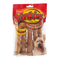 Hartz Oinkies Pig Skin Twists Stuffed With Peanut Butter - 5 CT