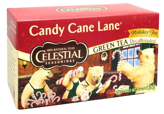 Celestial Seasonings® Candy Cane Lane® Holiday Green Tea Decaffeinated
