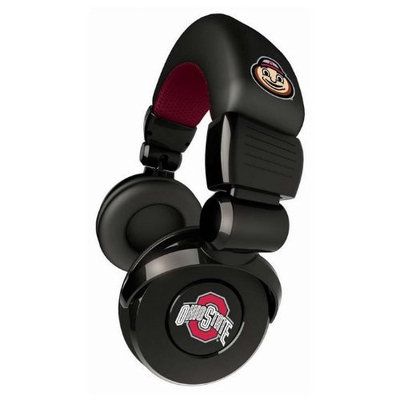 iHip NCAA Ohio State Buckeyes Pro DJ Headphones with Microphone