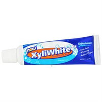 NOW Foods - XyliWhite Toothpaste Gel Fluoride-Free Refreshmint - 1 oz.