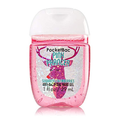 Bath & Body Works® PocketBac Pink Prancer Sugared Strawberries Anti-Bacterial Hand Gel