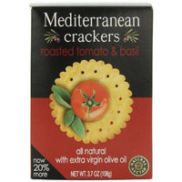 Natural Nectar Mediterranean Crackers, Roasted Tomato & Basil, 3.7-Ounce Packages (Pack of 12)