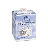 FRESH PRODUCTS Para Urinal Screen with Deodorizer Block 12 Per Case