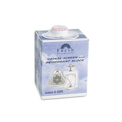 FRESH PRODUCTS Para Urinal Screen with Deodorizer Block 12 Per Case