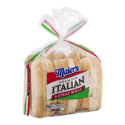 Maier's Premium Italian Steak Rolls - 6 CT