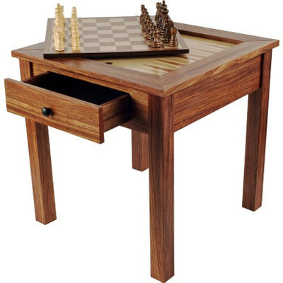 Trademark Games Wood 3 in 1 Chess Backgammon Table, Ages 7+, 1 ea