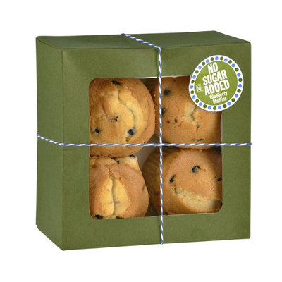 Ahold No Sugar Added Blueberry Muffins - 4 CT