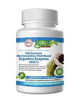 LEAN Nutraceutical Full Spectrum MD-Fomulated Plant-Based Digestive Enzyme Supplement