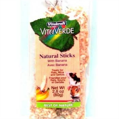 Vitakraft Rat, Mouse and Gerbil Vita Verde Banana Natural Stick Bag