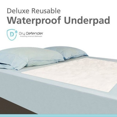 J Lamb Waterproof Mattress Sheet Protector Bed Underpad - Super Absorbent Large 36 x 54 inches
