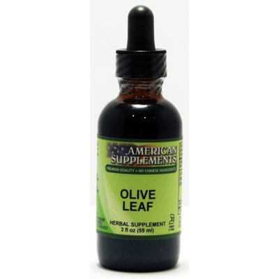 Olive Leaf No Chinese Ingredients American Supplements 2 oz Liquid