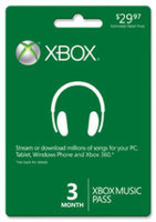 Microsoft Xbox Music Pass 3 Month Subscription