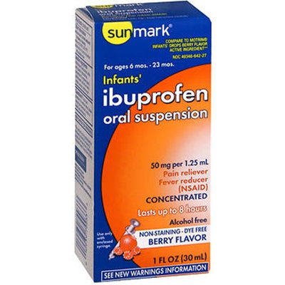 Sunmark Infants Ibuprofen Oral Suspension, Berry 1 oz by Sunmark