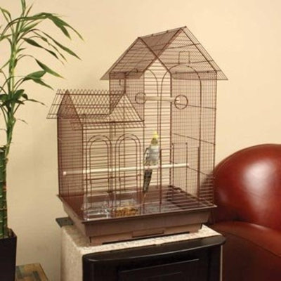 Petco Designer Brown Ranch Style Top Cockatiel Cage