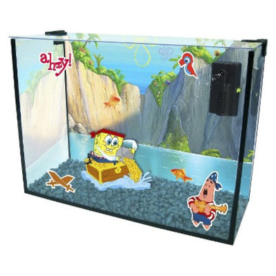 Spongebob Squarepants SpongeBob Paradise Cove Glass 4-Gallon Tank & Aquarium Kit from Penn-