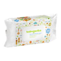 Babyganics Face, Hand & Baby Wipes Fragrance Free - 100 CT