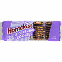 Homekist Fudge Striped Shortbread Cookies