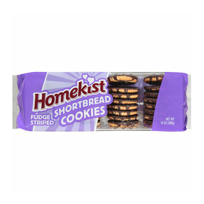 Homekist Fudge Striped Shortbread Cookies