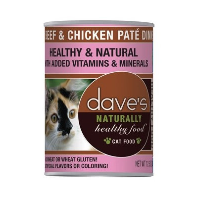 Dave's Pet Food Dave's Naturally Healthy Beef and Chicken Canned Cat Food