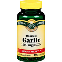 Spring Valley Odorless Garlic 1000Mg Herbal Supplement Odorless Garlic 120